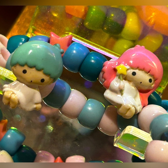 Little Twin Star beaded bracelet set - Picture 3 of 6